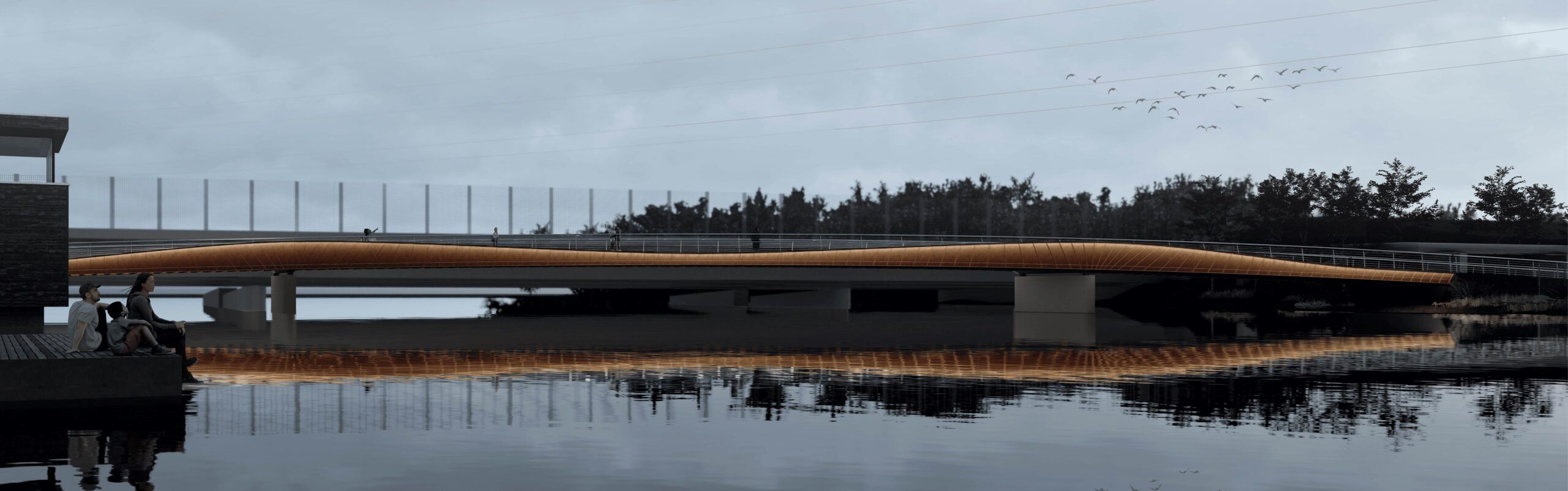 Zu sehen ist: eine Brücke