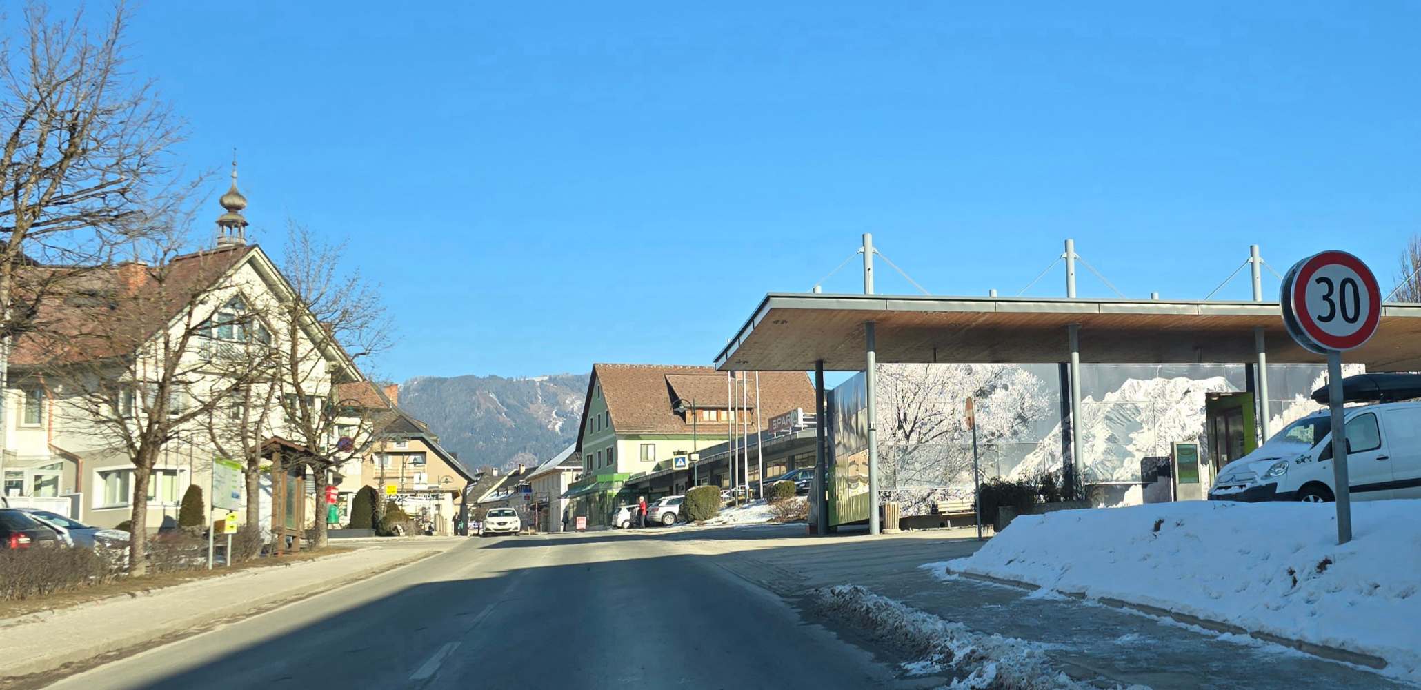 30er-Beschränkung im Zentrum von Irdning